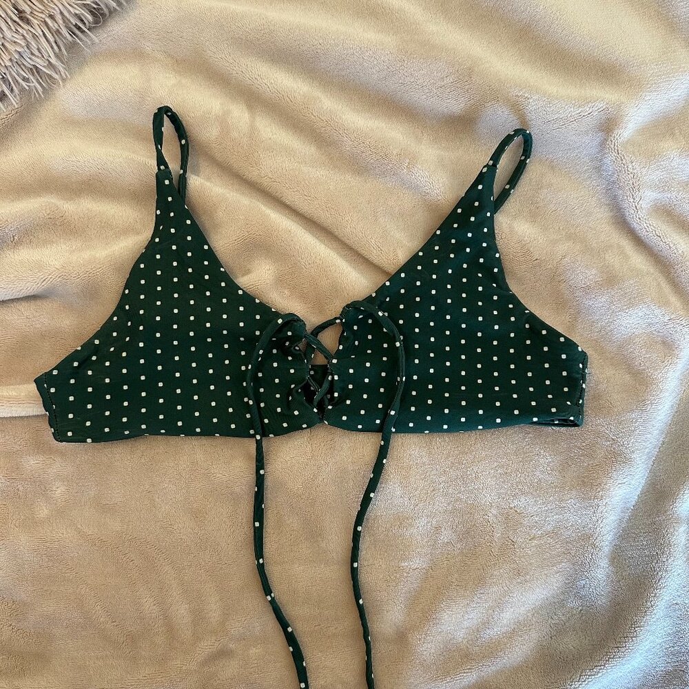 Stone Fox Swim Herbal Daisy Dot Bikini Top